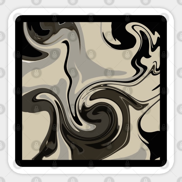 black abstract Sticker by viovi